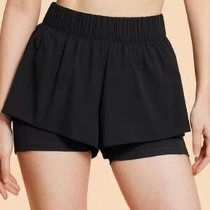 Women's Black Athletic Shorts